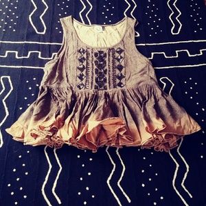 NWT Anthropologie Akemi Kin Peplum Tank